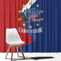 Santo Antao Cabo Verde Window Curtain Map With Me Maia Statue African Pattern