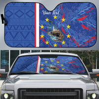 Personalized Santiago Cabo Verde Auto Sun Shade Map With Farol de Dona Maria Pia