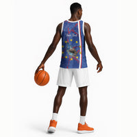 Personalized Santiago Cabo Verde Basketball Jersey Map With Farol de Dona Maria Pia