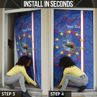 Personalized Santiago Cabo Verde Door Cover Map With Farol de Dona Maria Pia