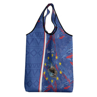 Personalized Santiago Cabo Verde Grocery Bag Map With Farol de Dona Maria Pia