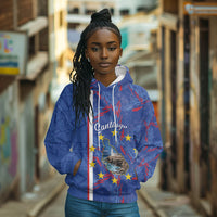 Personalized Santiago Cabo Verde Hoodie Map With Farol de Dona Maria Pia