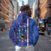 Personalized Santiago Cabo Verde Hoodie Map With Farol de Dona Maria Pia