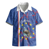Personalized Santiago Cabo Verde Kid Hawaiian Shirt Map With Farol de Dona Maria Pia