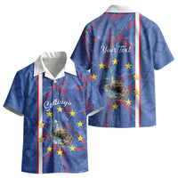 Personalized Santiago Cabo Verde Kid Hawaiian Shirt Map With Farol de Dona Maria Pia