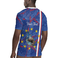 Personalized Santiago Cabo Verde Rugby Jersey Map With Farol de Dona Maria Pia