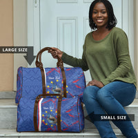 Personalized Santiago Cabo Verde Travel Bag Map With Farol de Dona Maria Pia
