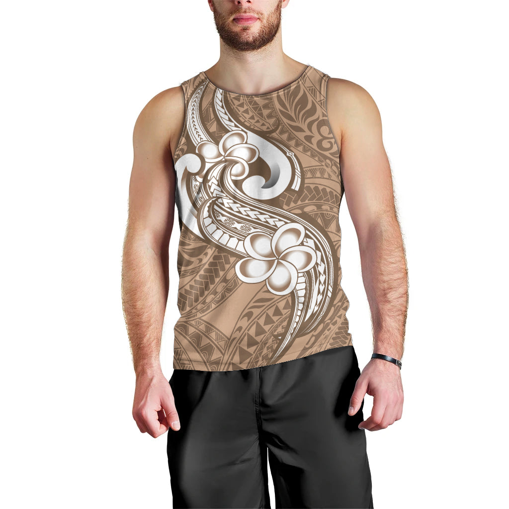 polynesia-men-tank-top-plumeria-with-tribal-pattern-brown-pastel-vibes