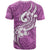 Polynesia T Shirt Plumeria With Tribal Pattern Pink Pastel Vibes - Wonder Print Shop