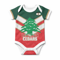 Custom Rugby Lebanon Baby Onesie 2026 Go Cedars