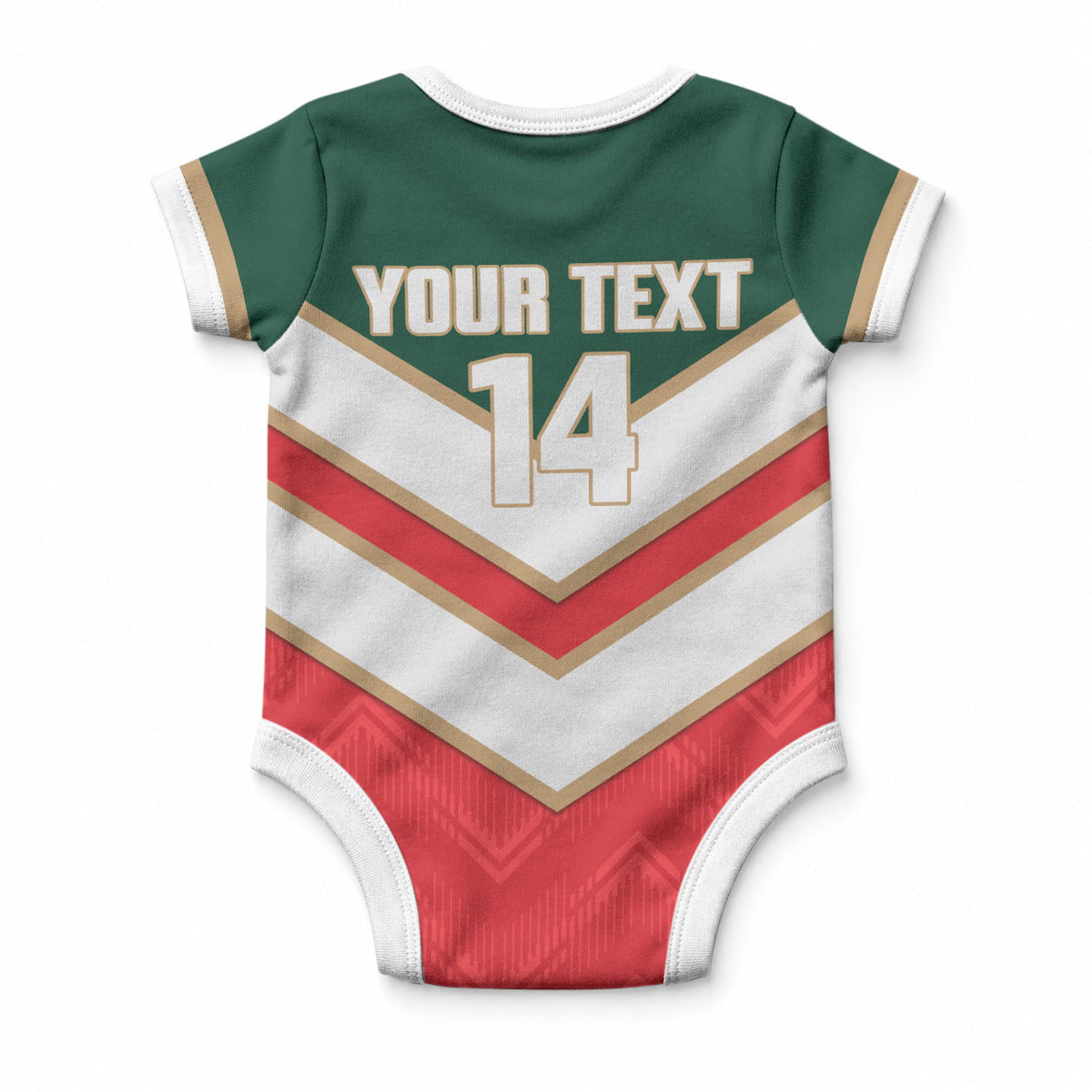 Custom Rugby Lebanon Baby Onesie 2026 Go Cedars