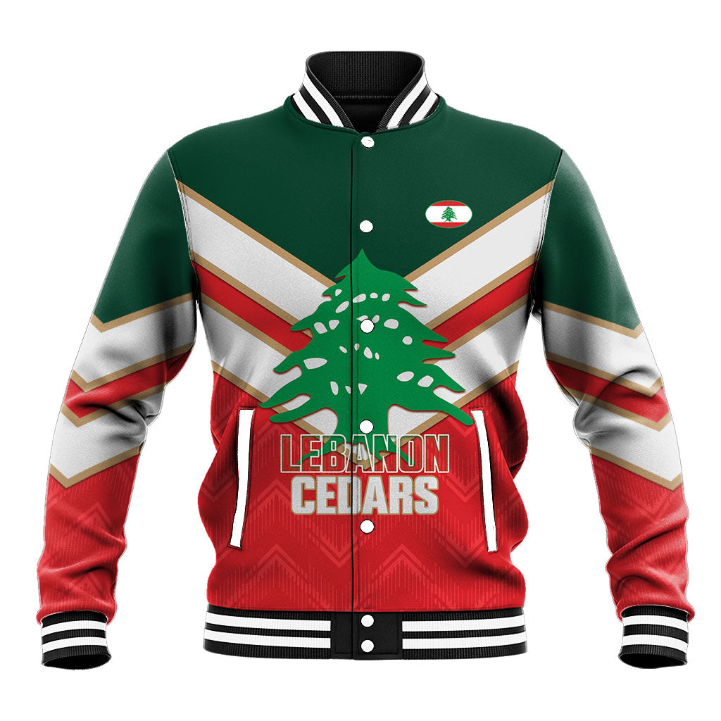 Custom Rugby Lebanon Baseball Jacket 2026 Go Cedars