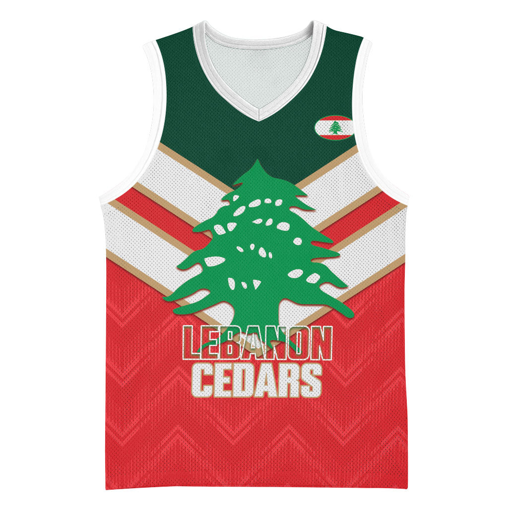 Custom Rugby Lebanon Basketball Jersey 2026 Go Cedars