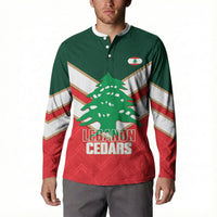 Custom Rugby Lebanon Button Sweatshirt 2026 Go Cedars