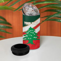 Custom Rugby Lebanon 4 in 1 Can Cooler Tumbler 2026 Go Cedars