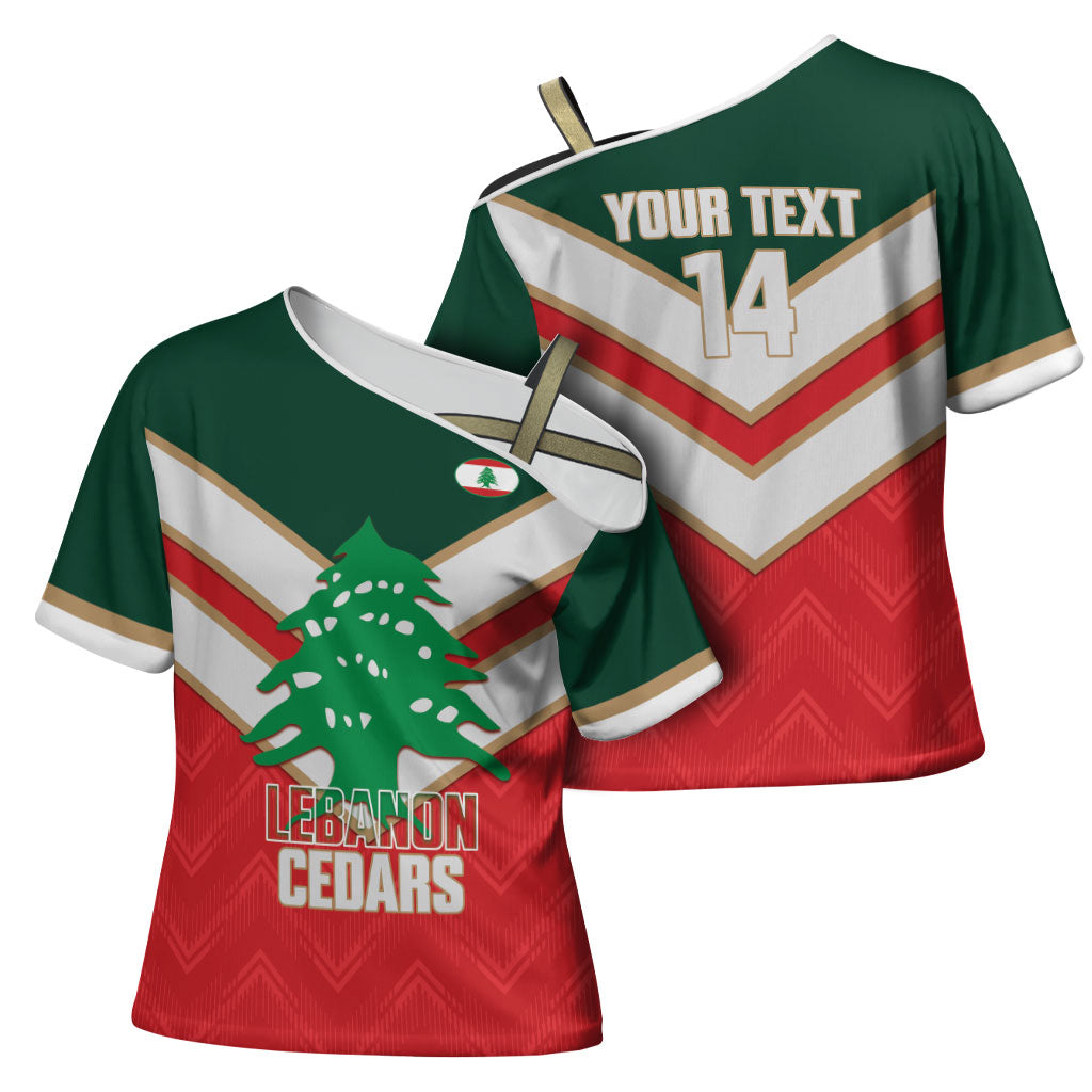 Custom Rugby Lebanon Cross Shoulder Shirt 2026 Go Cedars