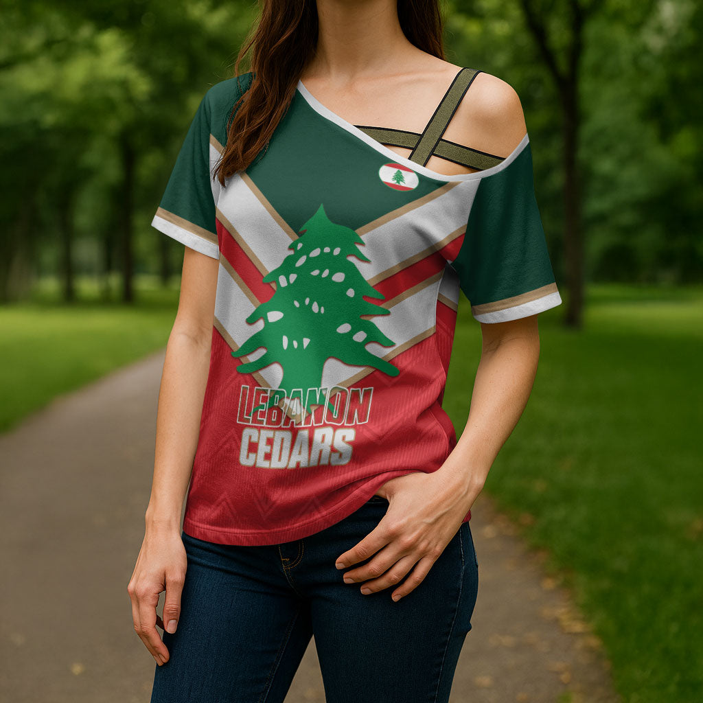 Custom Rugby Lebanon Cross Shoulder Shirt 2026 Go Cedars