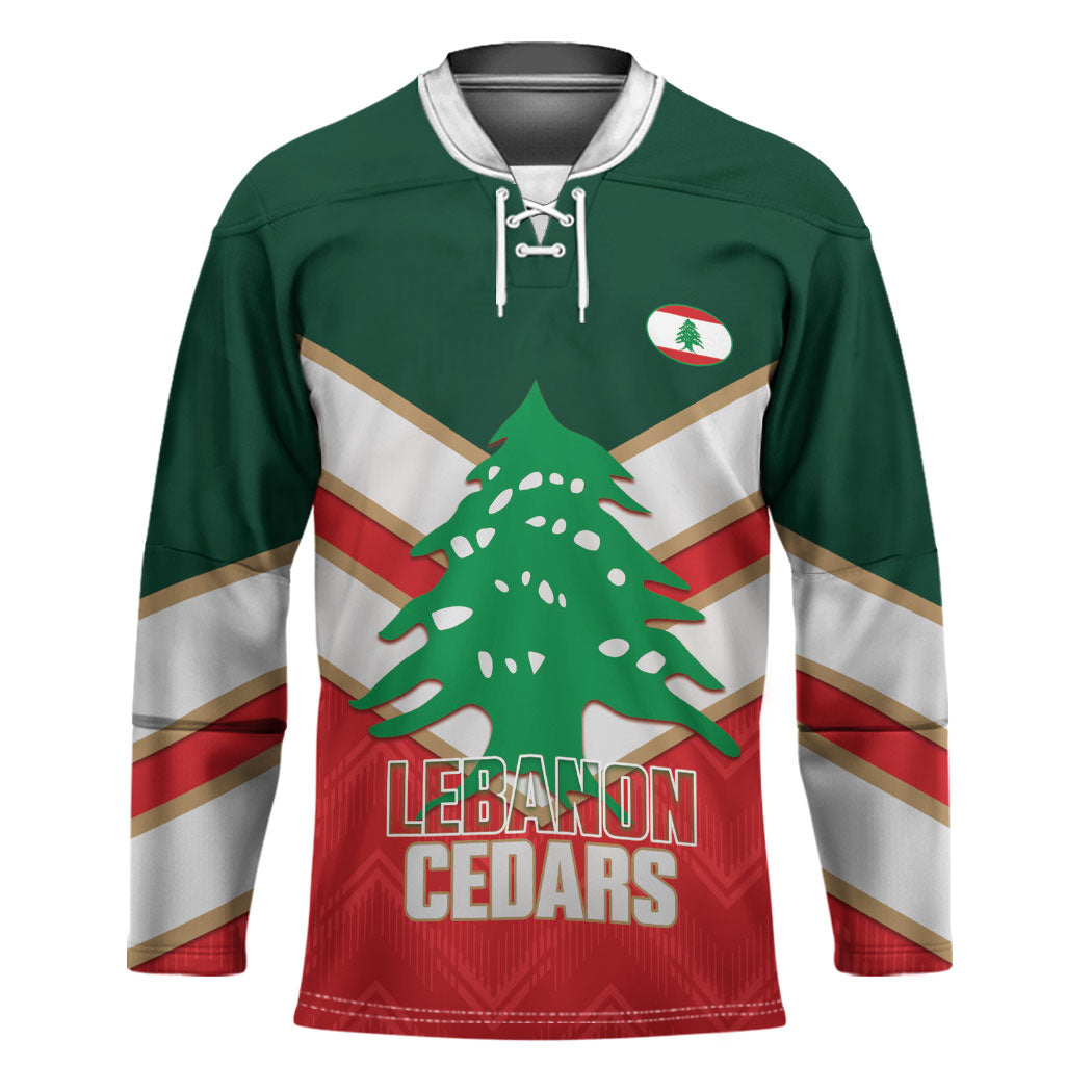 Custom Rugby Lebanon Hockey Jersey 2026 Go Cedars