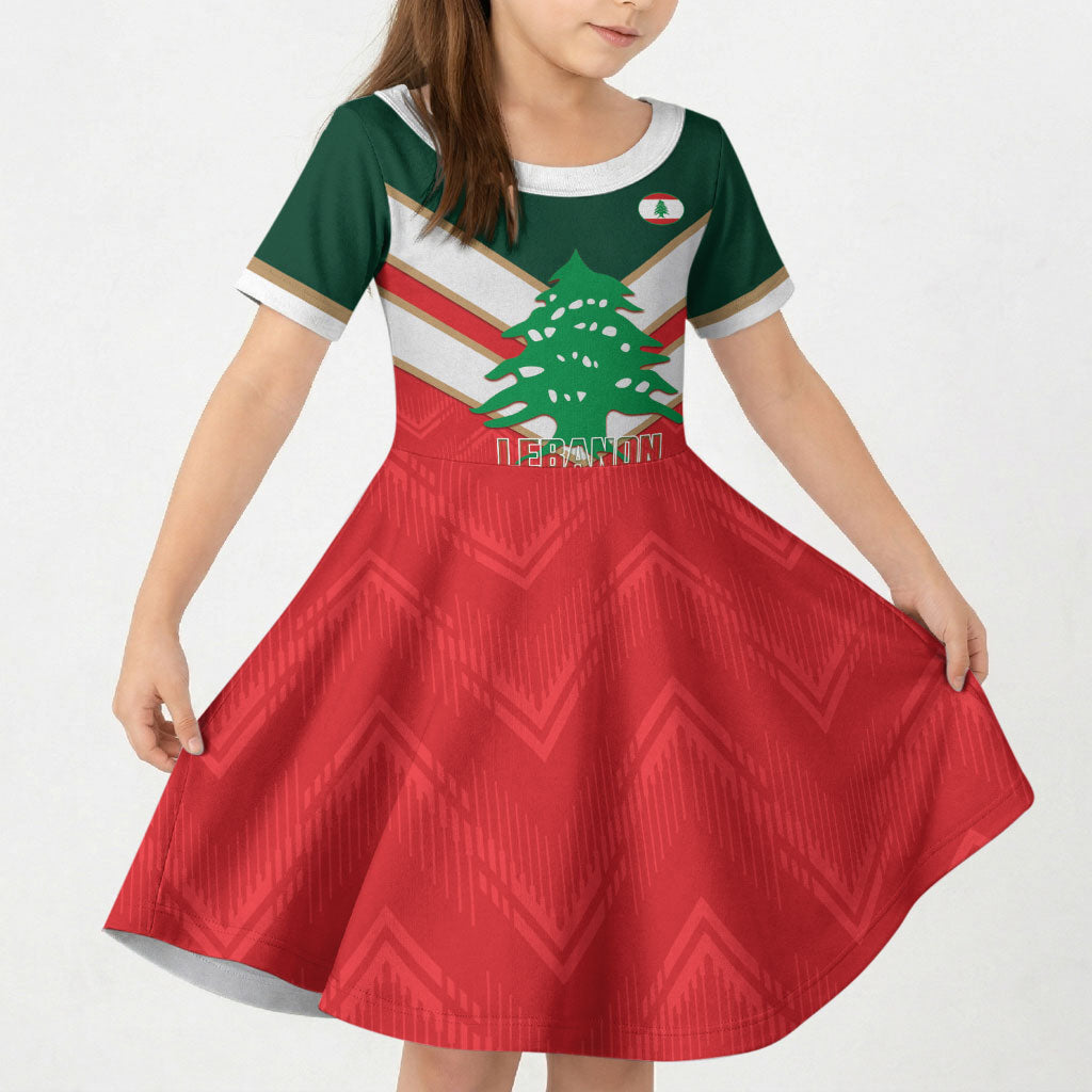 Custom Rugby Lebanon Kid Short Sleeve Dress 2026 Go Cedars