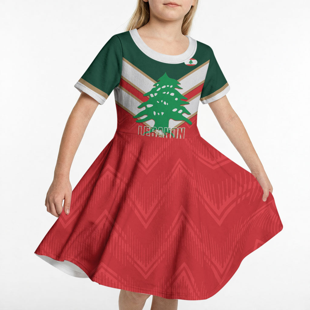 Custom Rugby Lebanon Kid Short Sleeve Dress 2026 Go Cedars