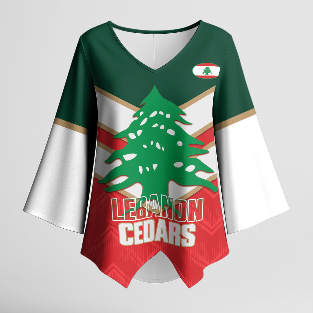 Custom Rugby Lebanon Kimono Sleeve Blouse 2026 Go Cedars