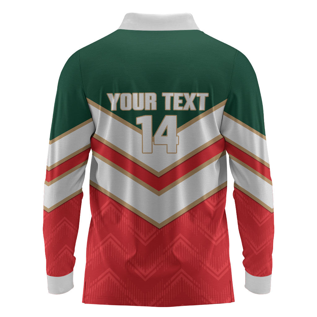 Custom Rugby Lebanon Long Sleeve Polo Shirt 2026 Go Cedars