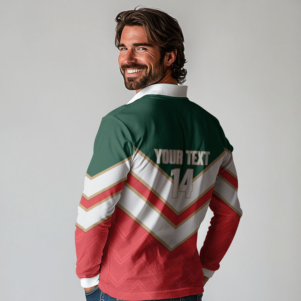 Custom Rugby Lebanon Long Sleeve Polo Shirt 2026 Go Cedars