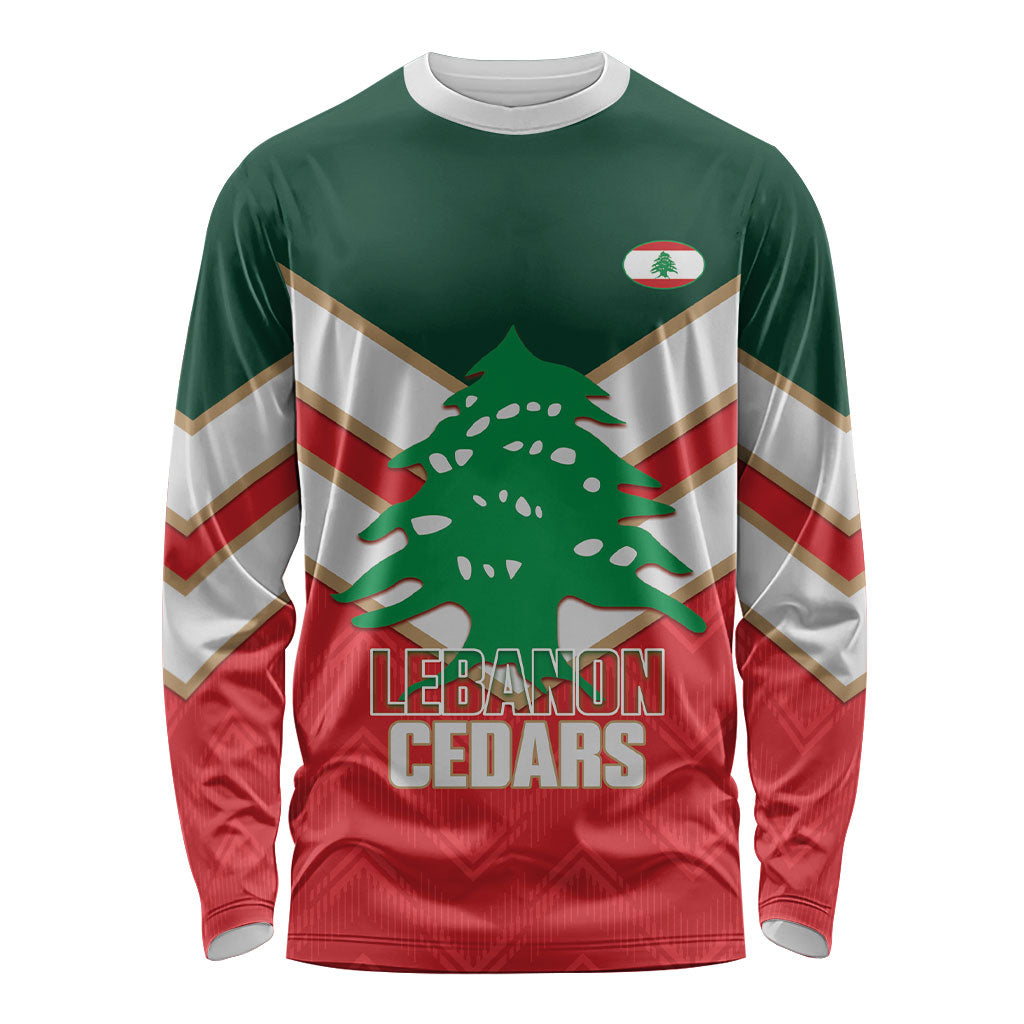 Custom Rugby Lebanon Long Sleeve Shirt 2026 Go Cedars