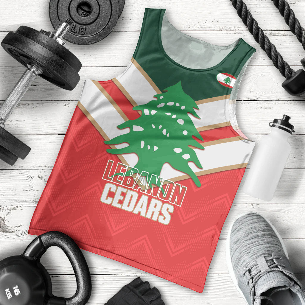 Custom Rugby Lebanon Men Tank Top 2026 Go Cedars