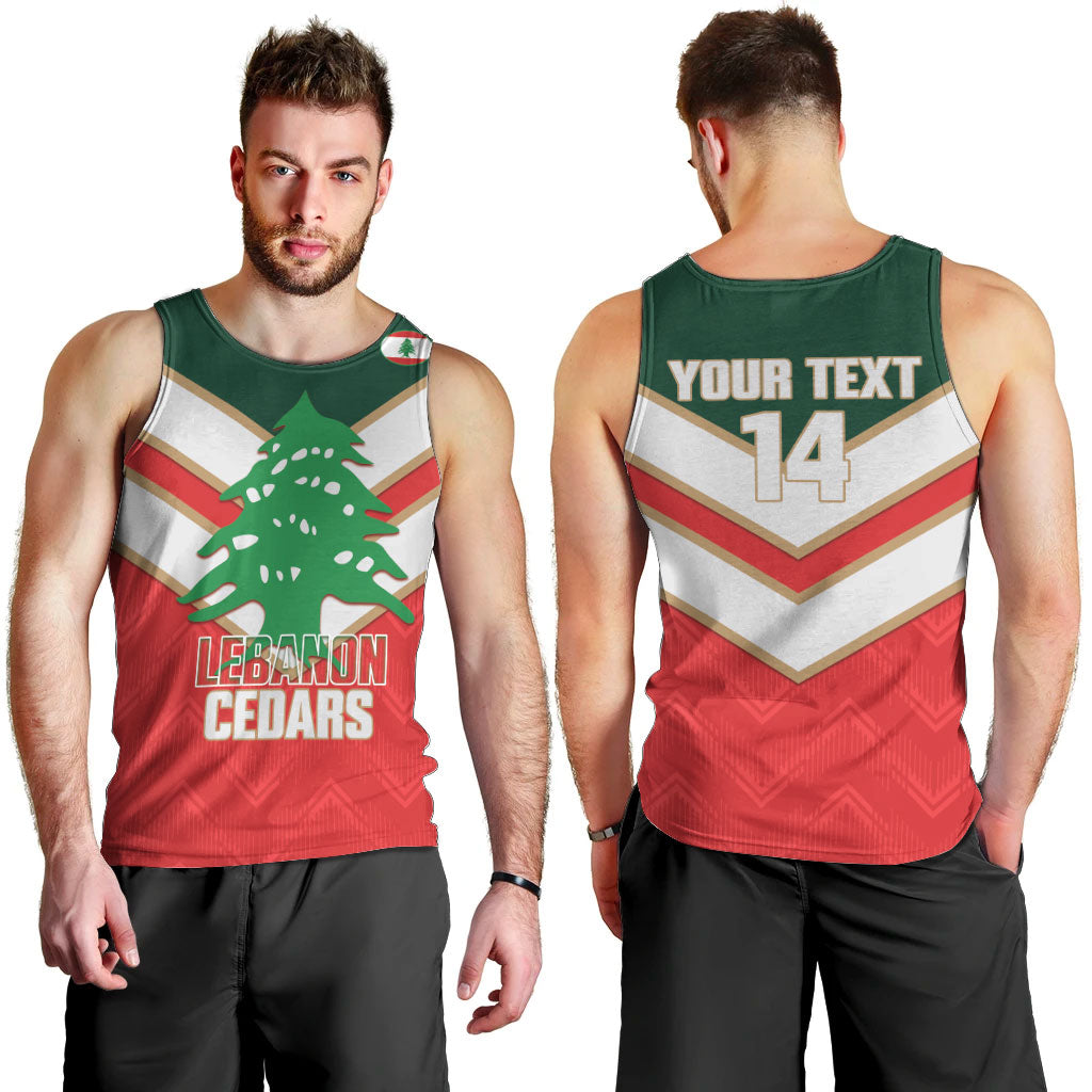 Custom Rugby Lebanon Men Tank Top 2026 Go Cedars