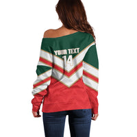 Custom Rugby Lebanon Off Shoulder Sweater 2026 Go Cedars