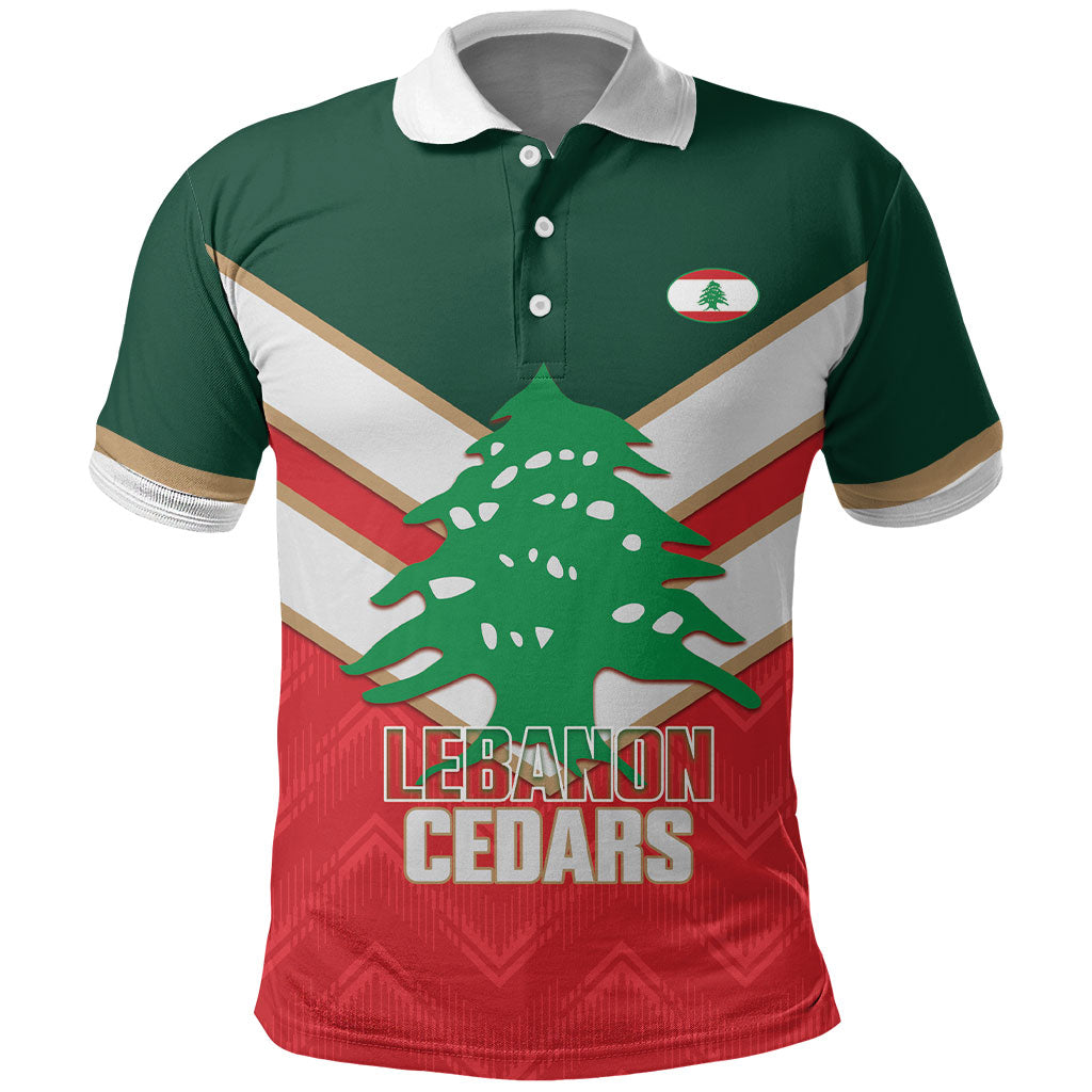Custom Rugby Lebanon Polo Shirt 2026 Go Cedars