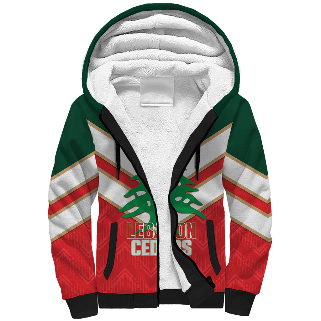 Custom Rugby Lebanon Sherpa Hoodie 2026 Go Cedars