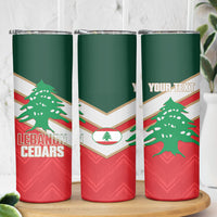 Custom Rugby Lebanon Skinny Tumbler 2026 Go Cedars