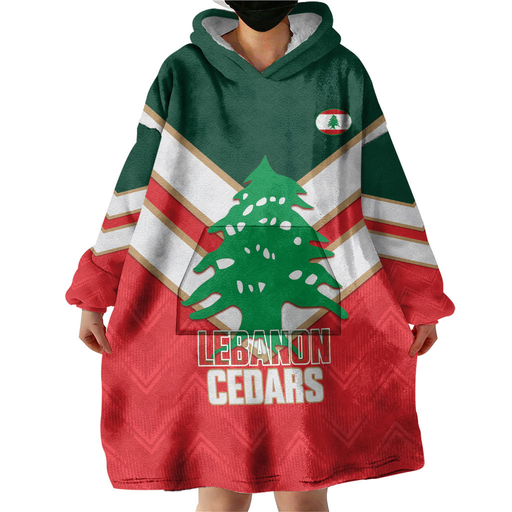 Custom Rugby Lebanon Wearable Blanket Hoodie 2026 Go Cedars