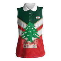 Custom Rugby Lebanon Women Sleeveless Polo Shirt 2026 Go Cedars