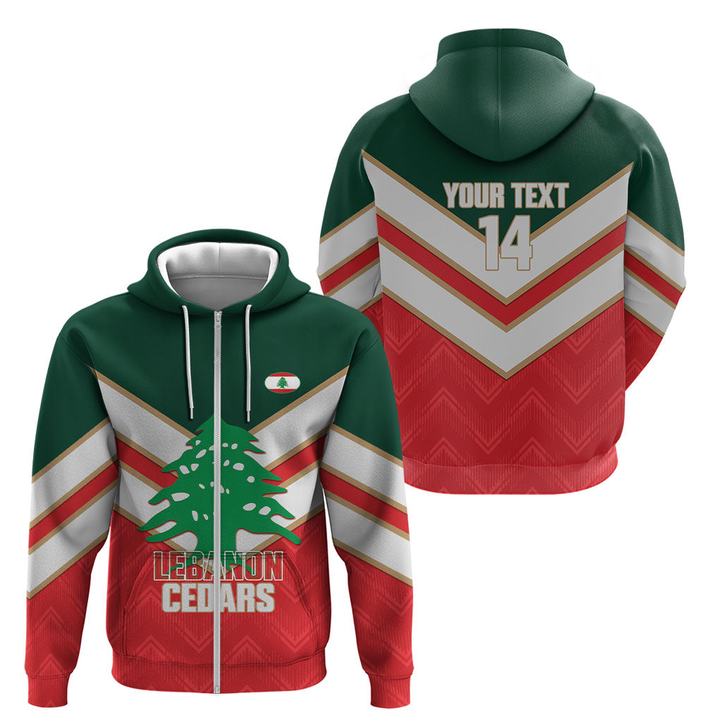 Custom Rugby Lebanon Zip Hoodie 2026 Go Cedars