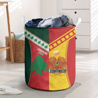 Rugby Papua New Guinea and Lebanon Laundry Basket PNG Kumuls Cedars Together