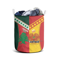 Rugby Papua New Guinea and Lebanon Laundry Basket PNG Kumuls Cedars Together