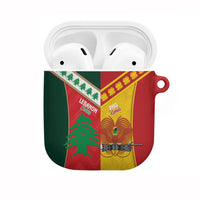 Rugby Papua New Guinea and Lebanon AirPods Case PNG Kumuls Cedars Together