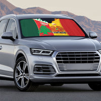 Rugby Papua New Guinea and Lebanon Auto Sun Shade PNG Kumuls Cedars Together