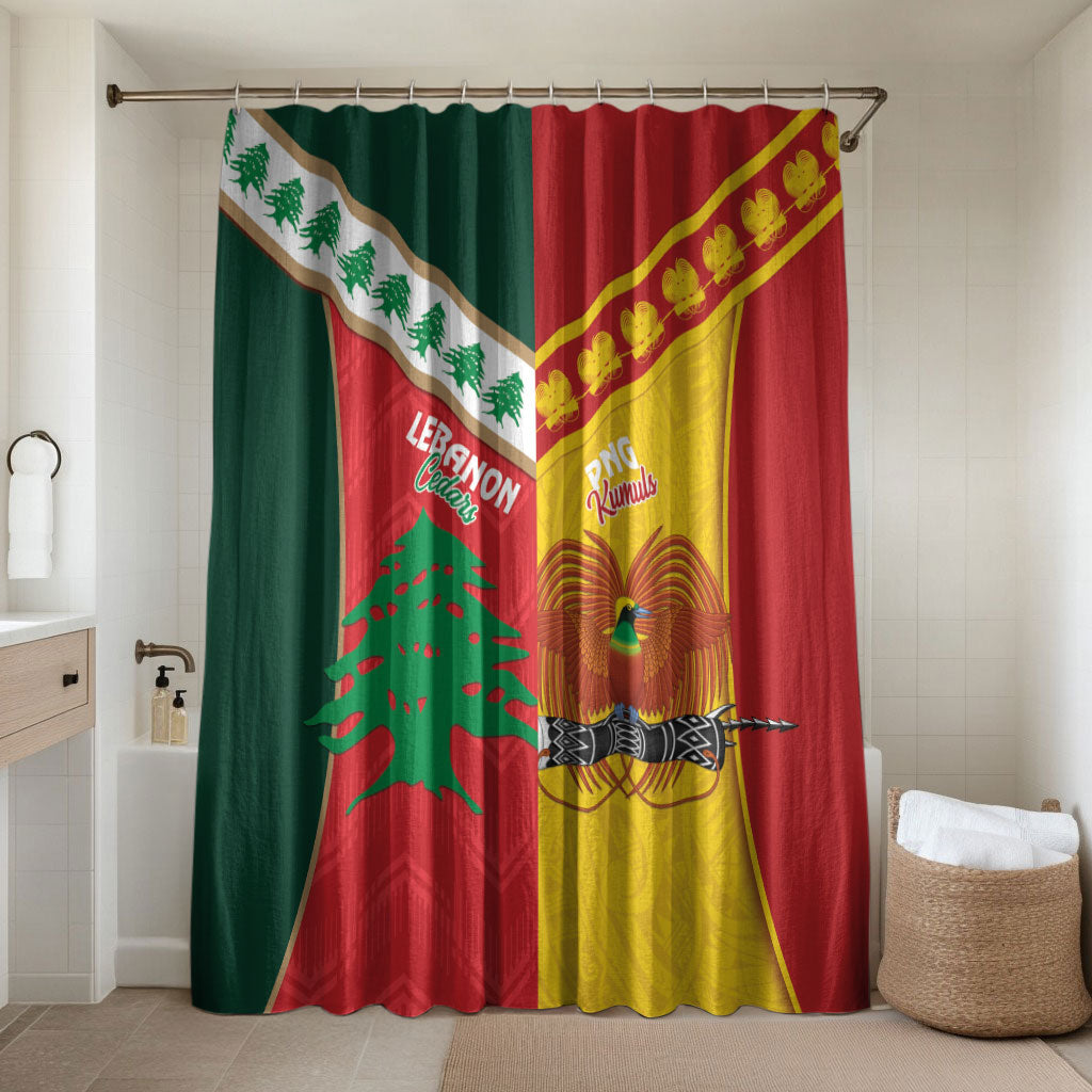 Rugby Papua New Guinea and Lebanon Bathroom Set PNG Kumuls Cedars Together
