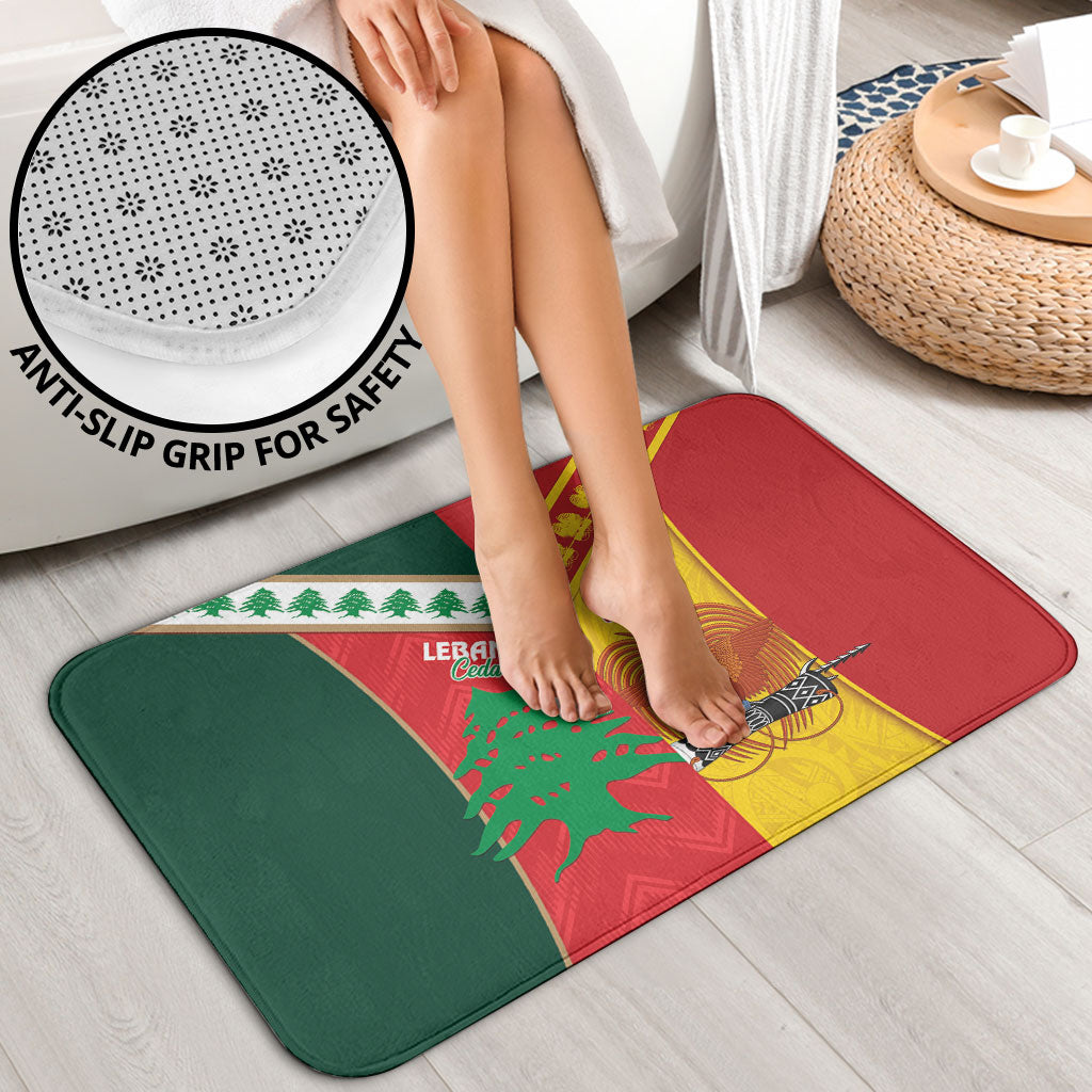 Rugby Papua New Guinea and Lebanon Bathroom Set PNG Kumuls Cedars Together