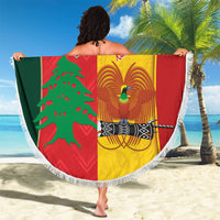 Rugby Papua New Guinea and Lebanon Beach Blanket PNG Kumuls Cedars Together