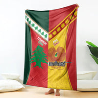 Rugby Papua New Guinea and Lebanon Blanket PNG Kumuls Cedars Together