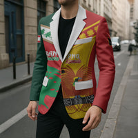 Custom Rugby Papua New Guinea and Lebanon Blazer PNG Kumuls Cedars Together