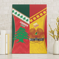 Rugby Papua New Guinea and Lebanon Canvas Wall Art PNG Kumuls Cedars Together