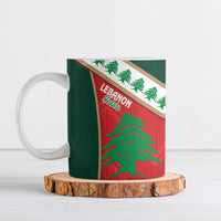 Rugby Papua New Guinea and Lebanon Ceramic Mug PNG Kumuls Cedars Together