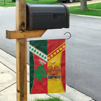 Rugby Papua New Guinea and Lebanon Garden Flag PNG Kumuls Cedars Together