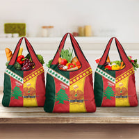 Rugby Papua New Guinea and Lebanon Grocery Bag PNG Kumuls Cedars Together